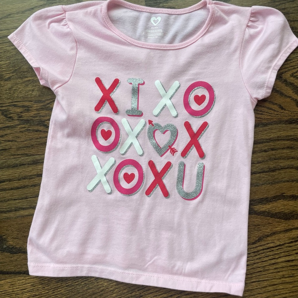 Valentine’s Day XO T-Shirt Pink - Like New